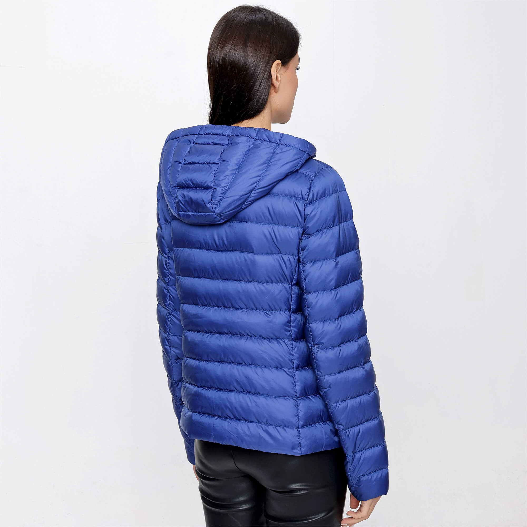 Moncler navy hot sale down jacket